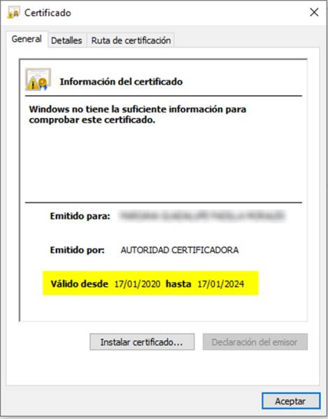 Vigencia de tu e.Firma y Certificado de Sello Digital